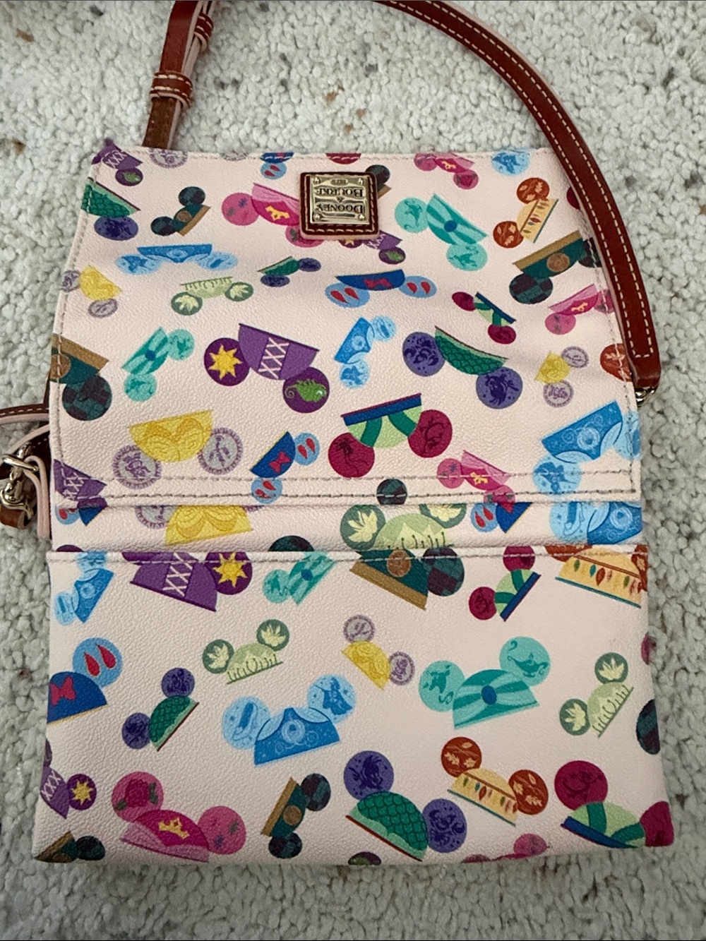 Dooney & Bourke X Disney Collab Princess Hats Crossbody Bag - Picture 5 of 12